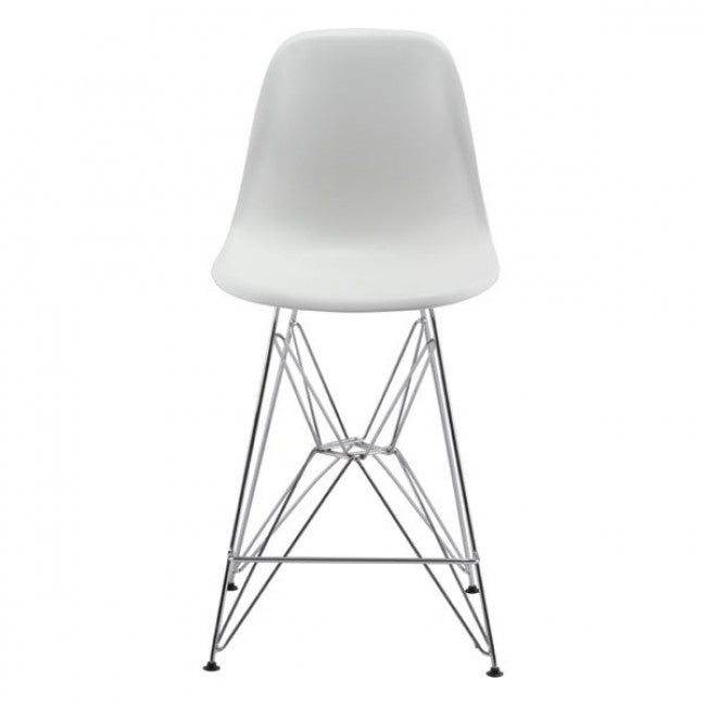 Zip Counter Chair White