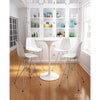 Zip Counter Chair White