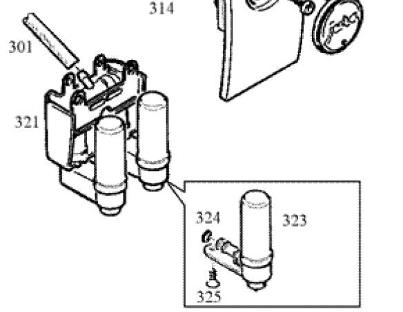 Jura O-Rings (2) for Drainage Valve Elbow Connector w/Lube